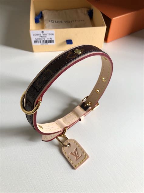 louis vuitton replica dog clothes|Louis Vuitton collar and leash.